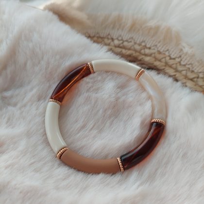 Tube armband latte bruin