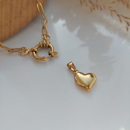 Ketting hartje rvs