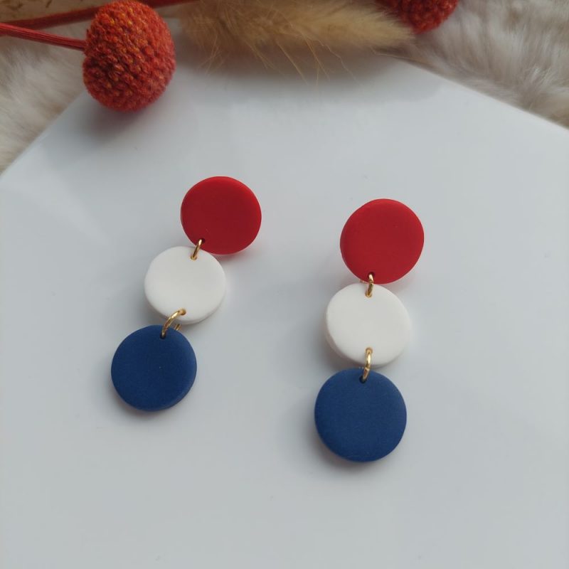 rood wit blauw ronde hangers