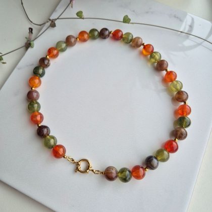 Acryl kralenketting mix herfst