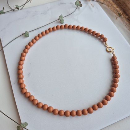 Acryl kralenketting caramel